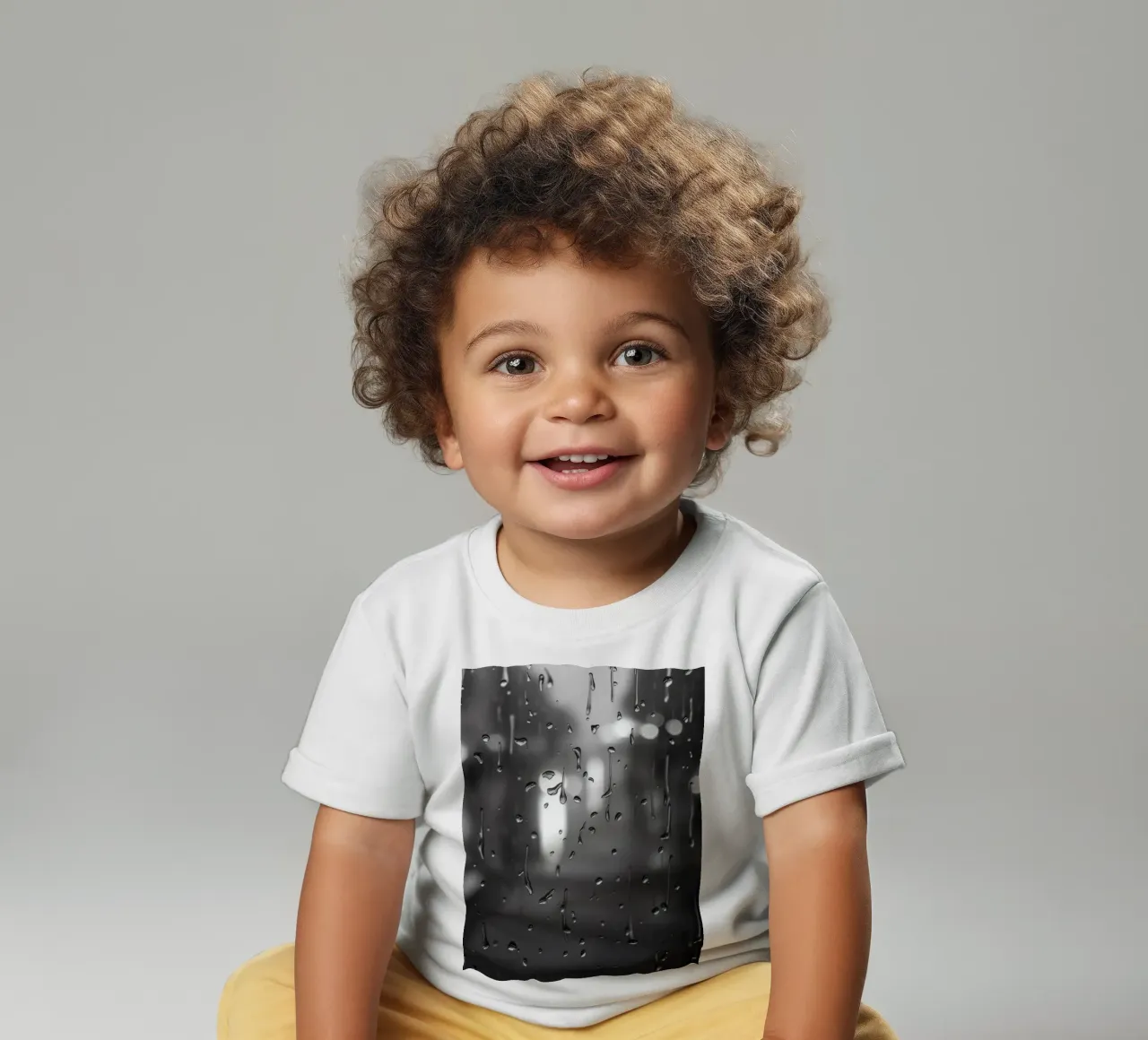 Raindrops on window creating a calming effect baby t-shirt by DesignDoodle