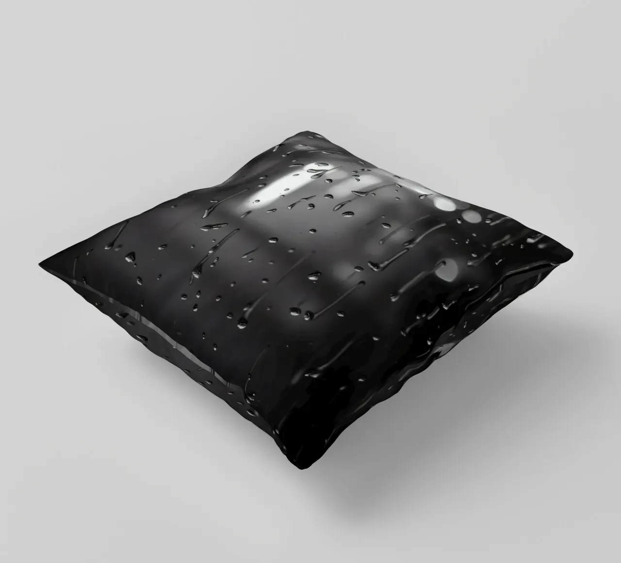 Raindrops on window creating a calming effect decorative cushion by DesignDoodle