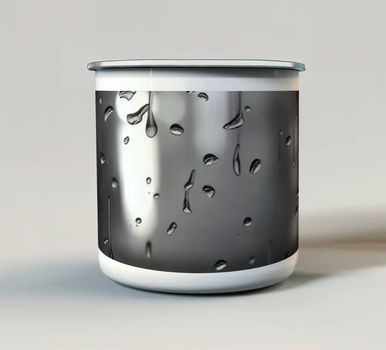 Raindrops on window creating a calming effect enamel mug by DesignDoodle