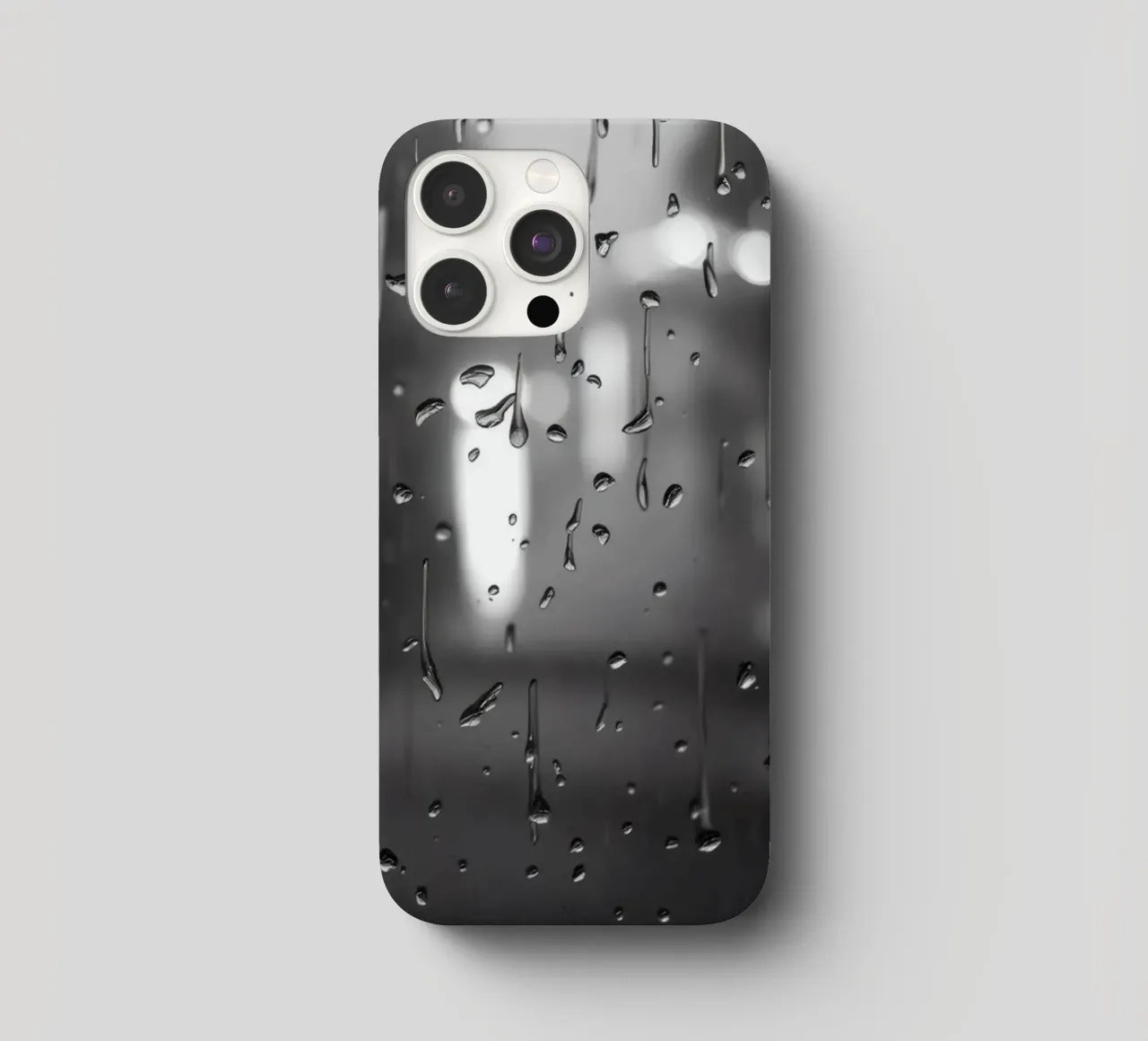 Raindrops on window creating a calming effect iphone case by DesignDoodle