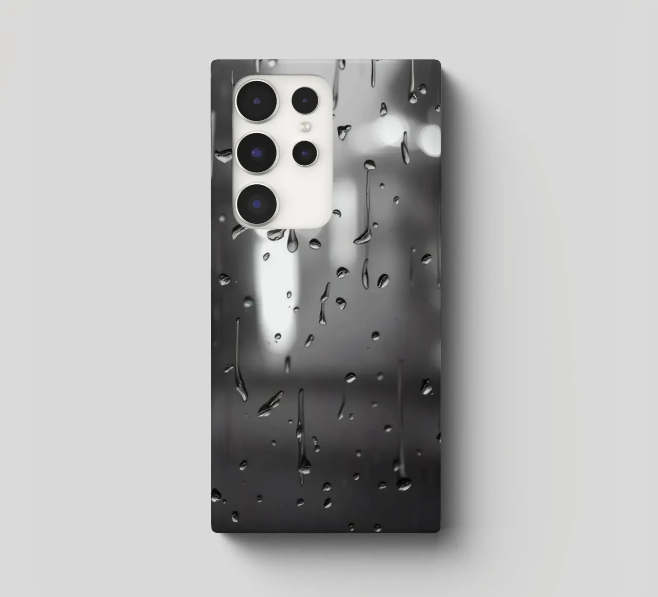 Raindrops on window creating a calming effect samsung phone case by DesignDoodle