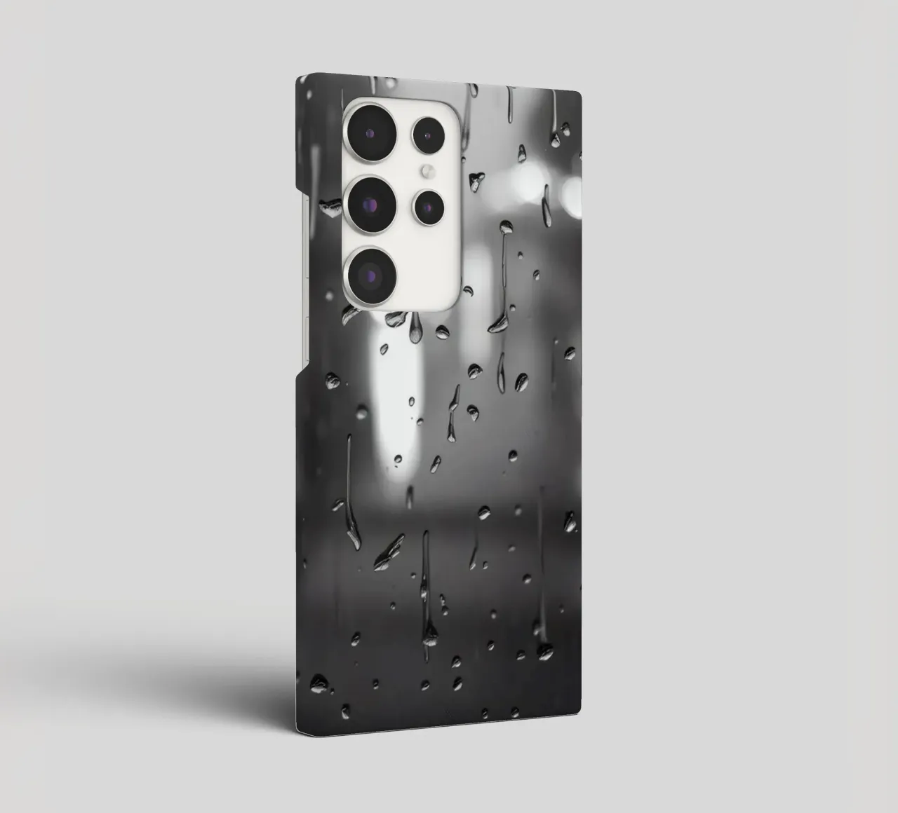Raindrops on window creating a calming effect samsung phone case by DesignDoodle