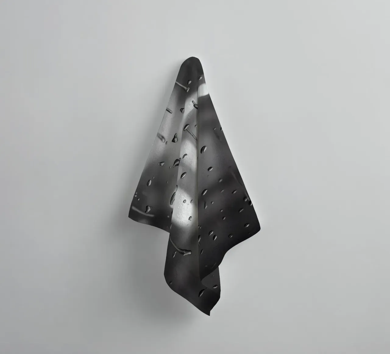 Raindrops on window creating a calming effect towel by DesignDoodle