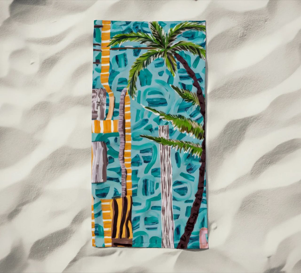 Paradiso tropicale a bordo piscina telo mare da Beach Palette