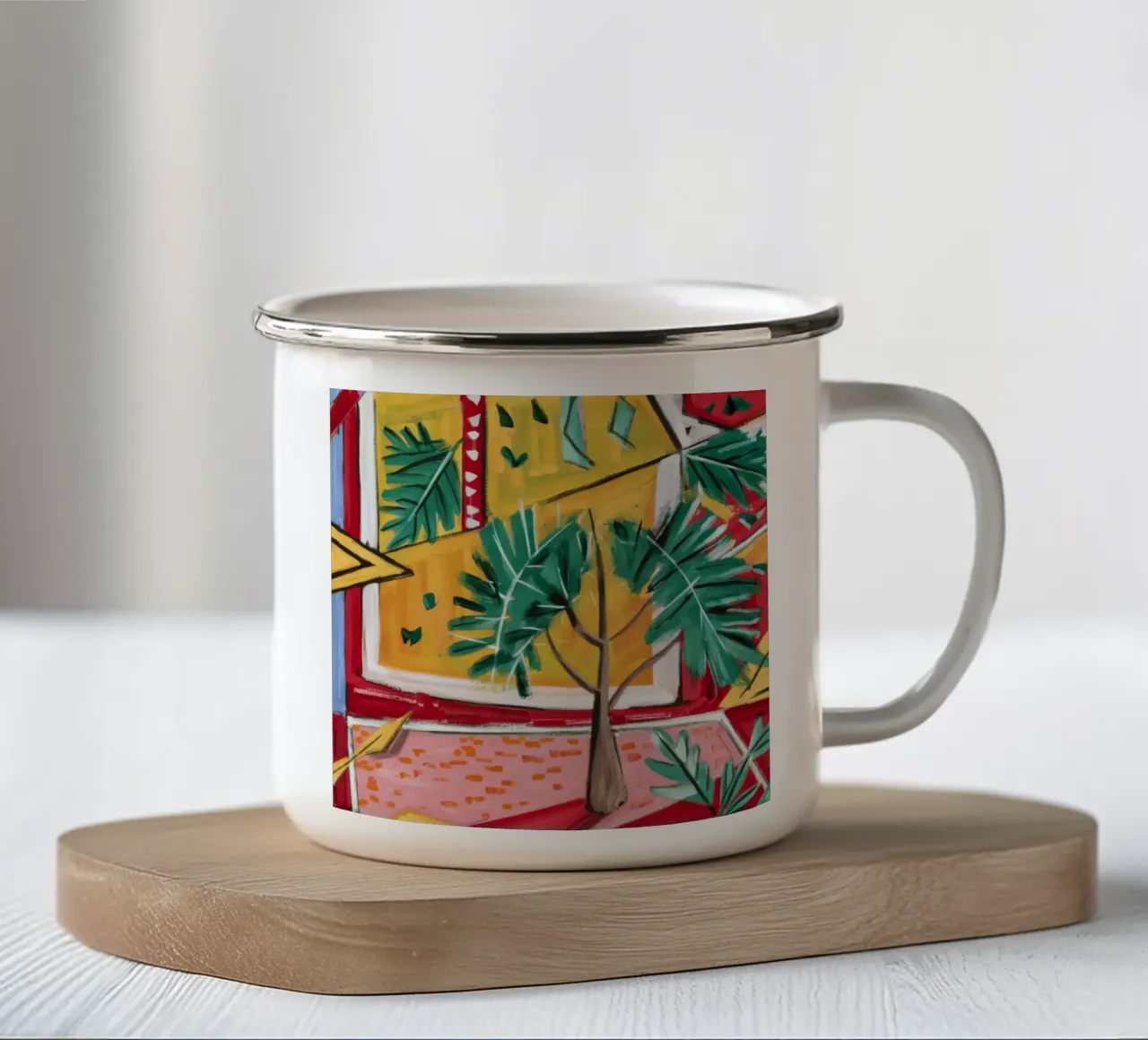 Sogno del paradiso tropicale tazza in smalto da Beach Palette
