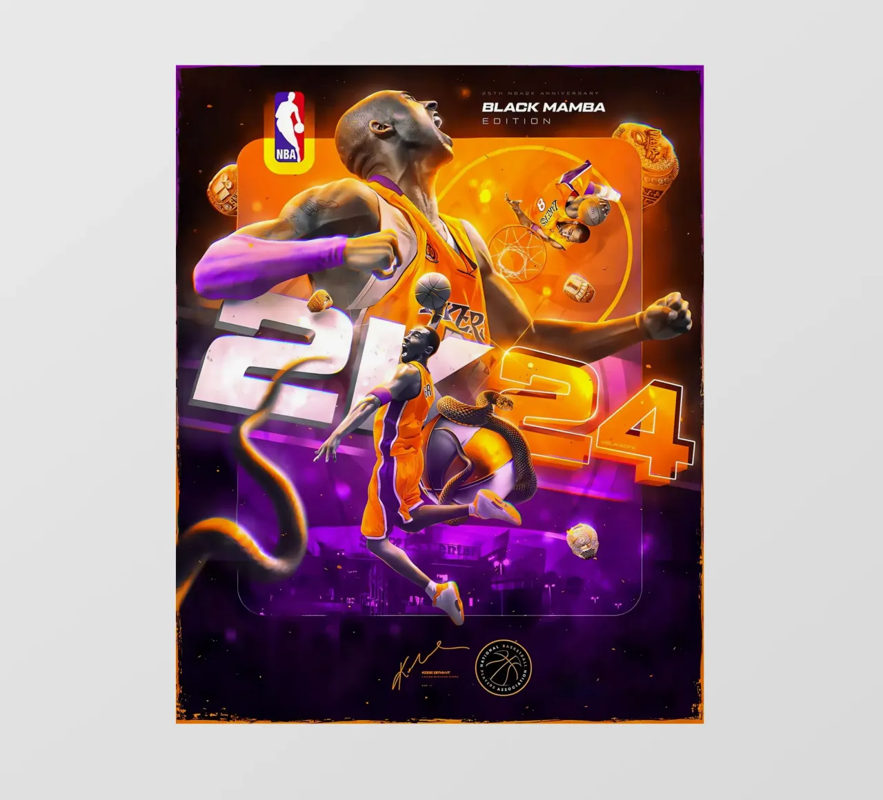 Kobe Bryant pellicola backlit da Agus Creative