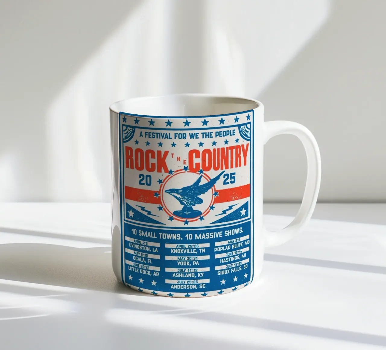 Rock the Country tazza in ceramica da Band Merch