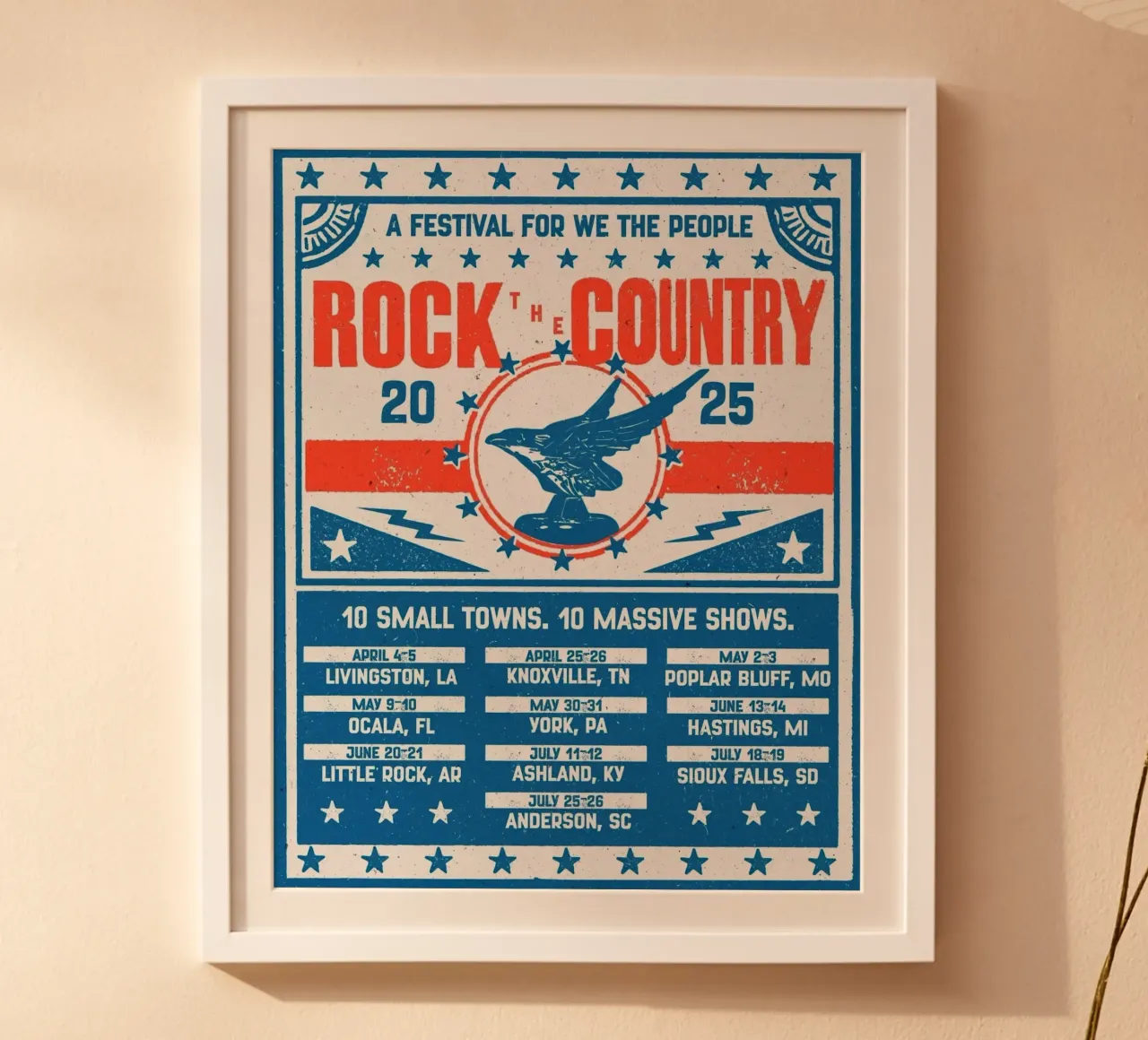 Rock the Country poster da Band Merch