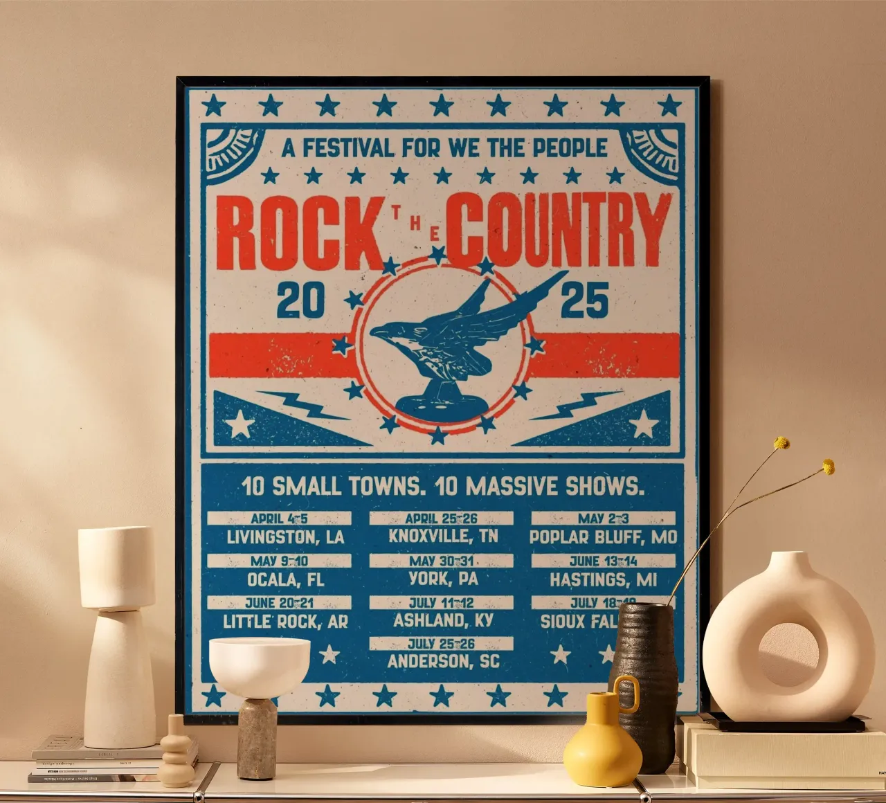 Rock the Country poster da Band Merch