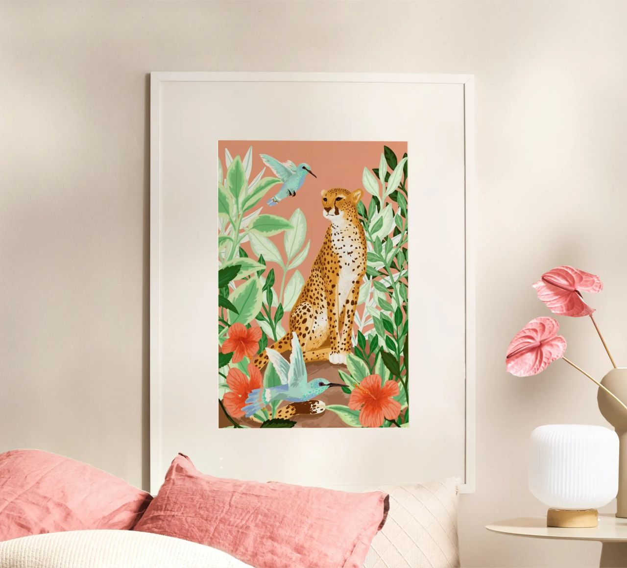 Tropic Cheetah Poster von Goed Blauw