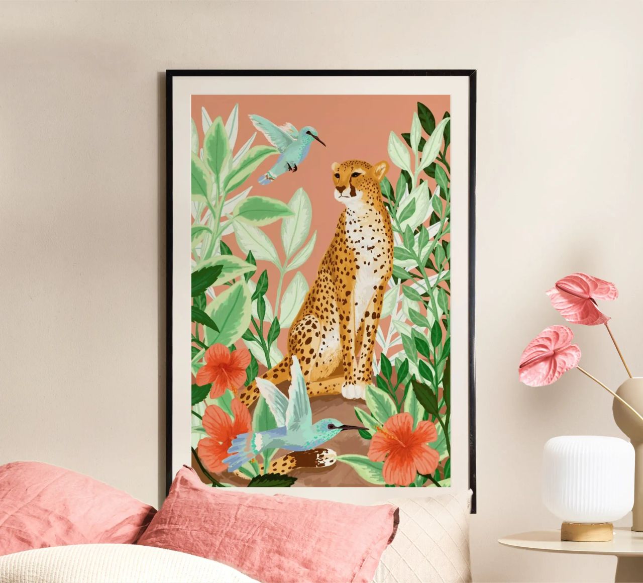 Tropic Cheetah Poster von Goed Blauw