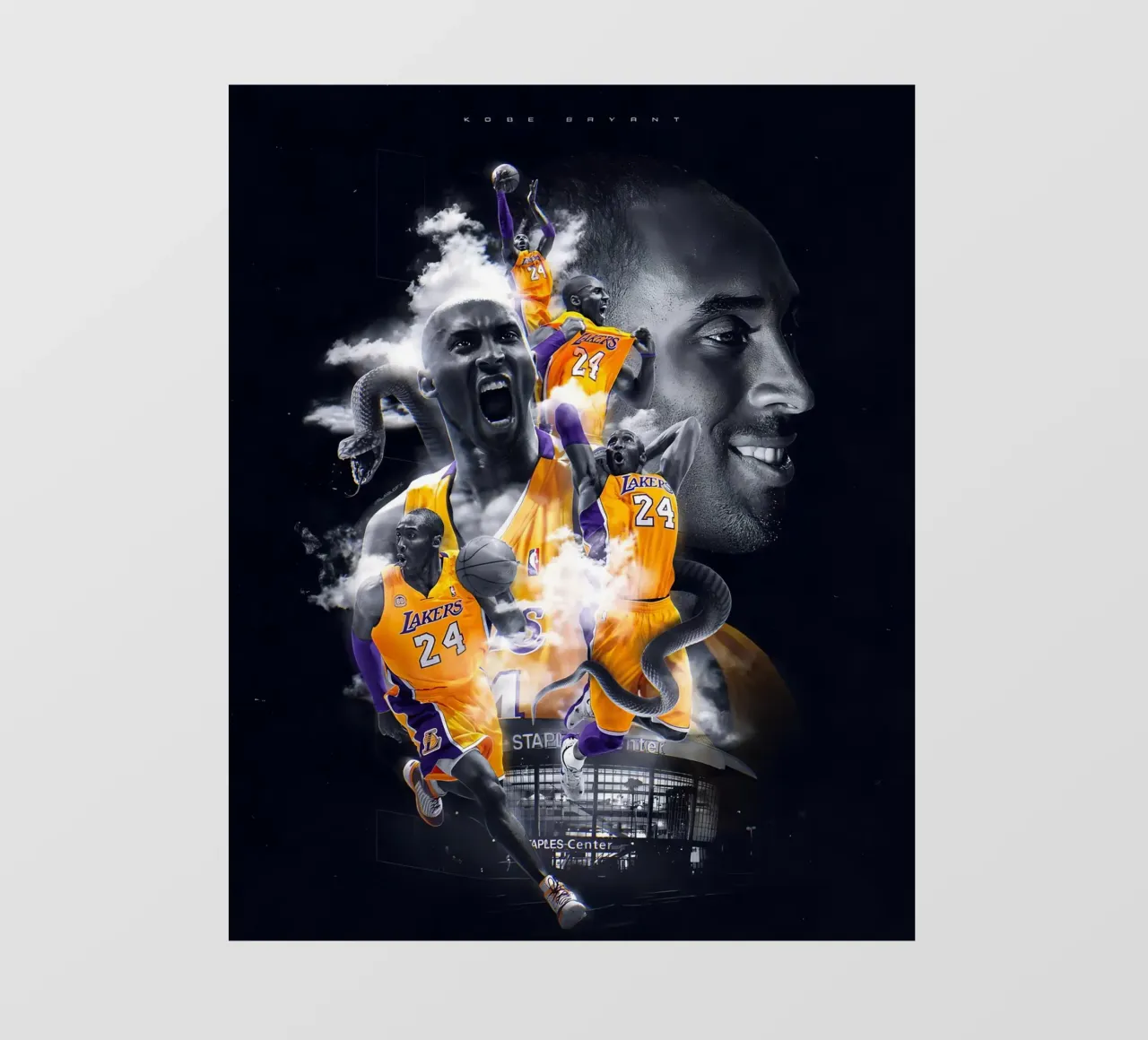 Kobe Bryant pellicola backlit da Agus Creative