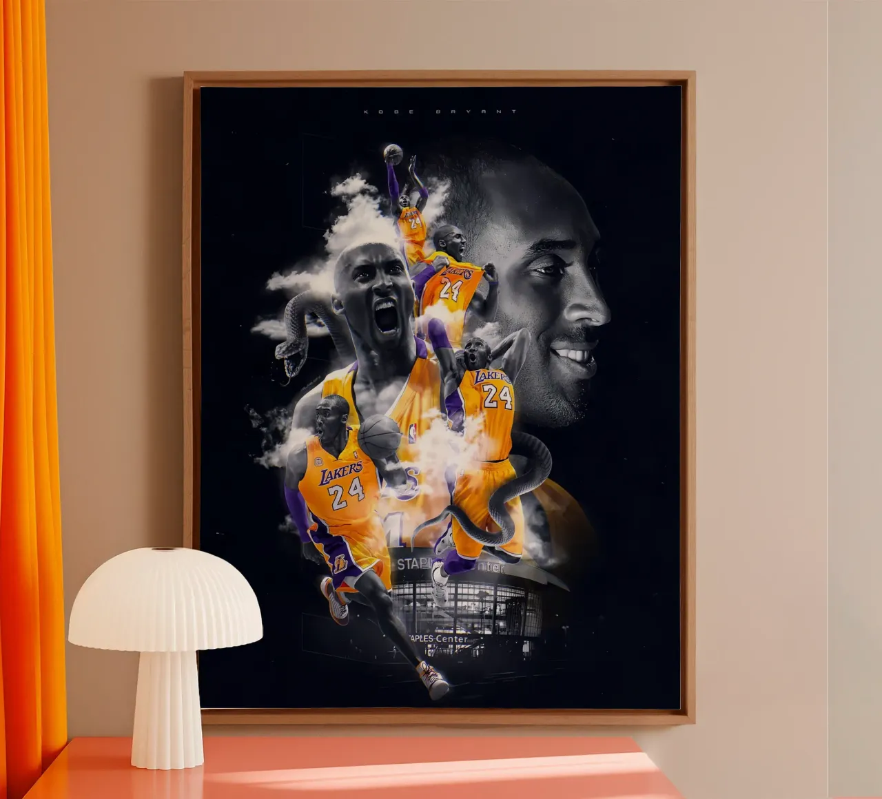 Kobe Bryant canvas by Agus Creative
