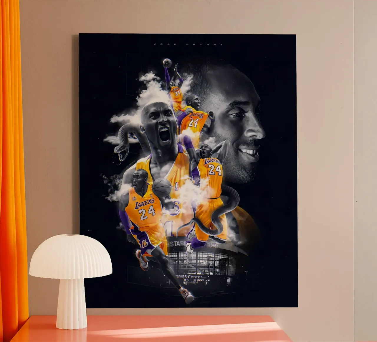 Kobe Bryant canvas by Agus Creative