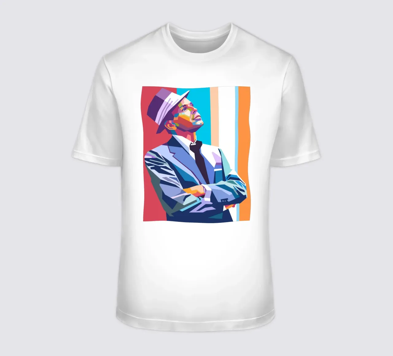 L'iconico cantante Frank Sinatra t-shirt da Hantamrata