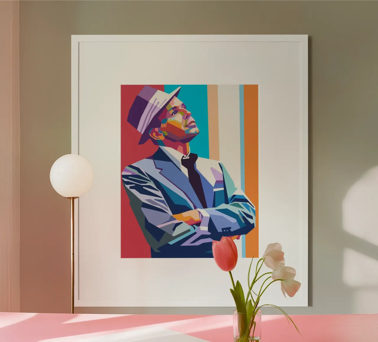 L'iconico cantante Frank Sinatra poster da Hantamrata