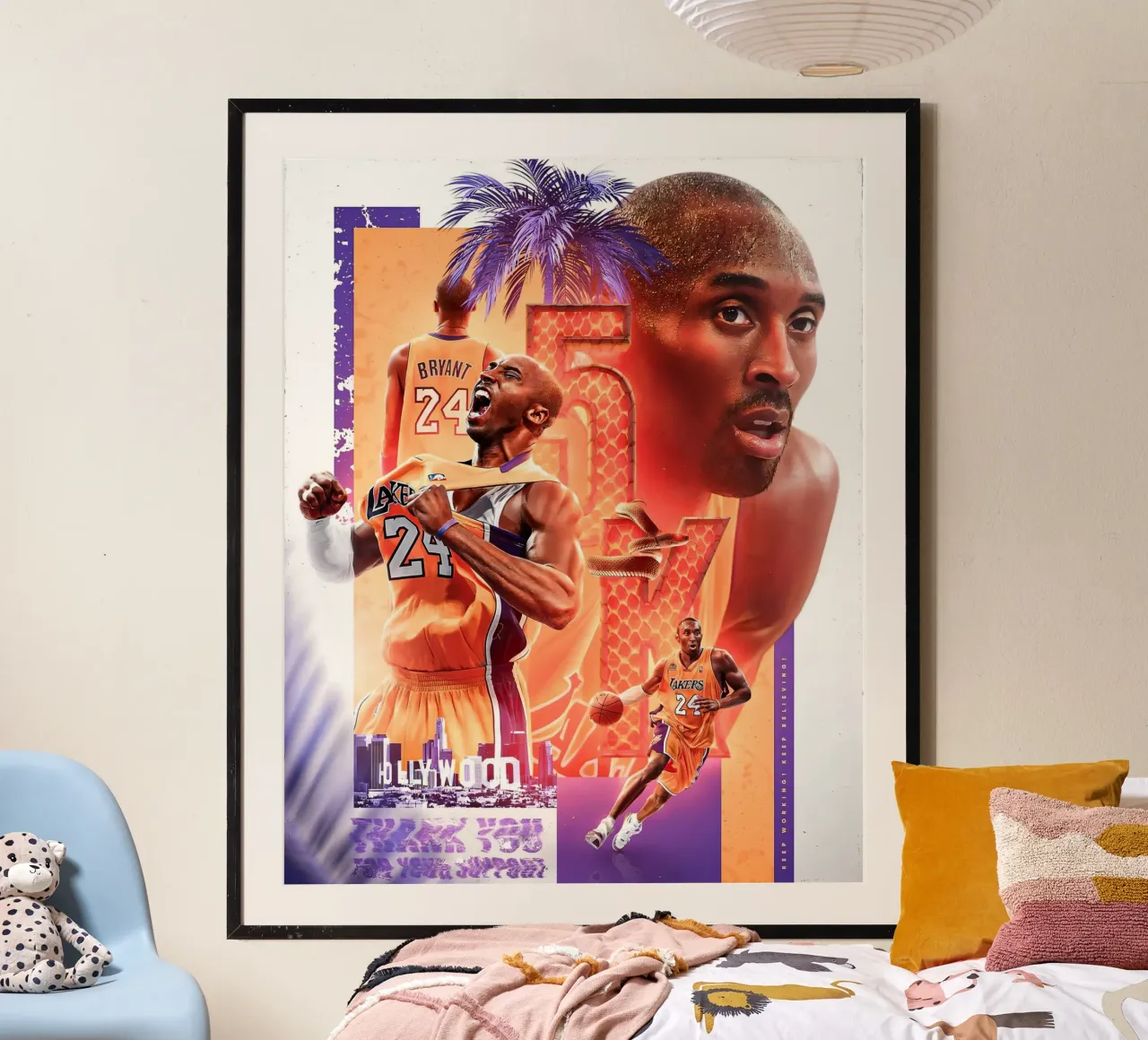 Kobe Bryant carta hahnemühle da Agus Creative