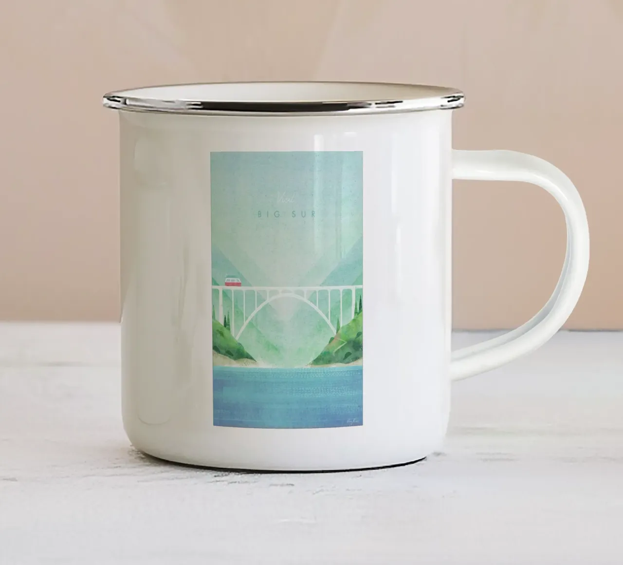 Big Sur tazza in smalto da Henry Rivers