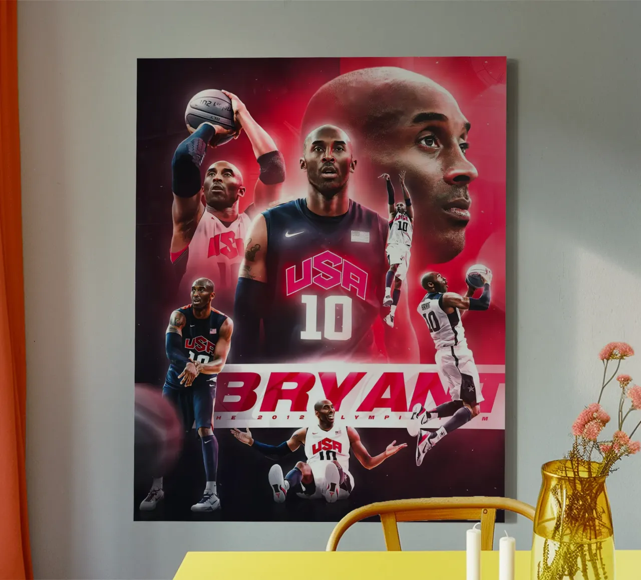 Kobe Bryant tela con Cornice a cassetta da Agus Creative
