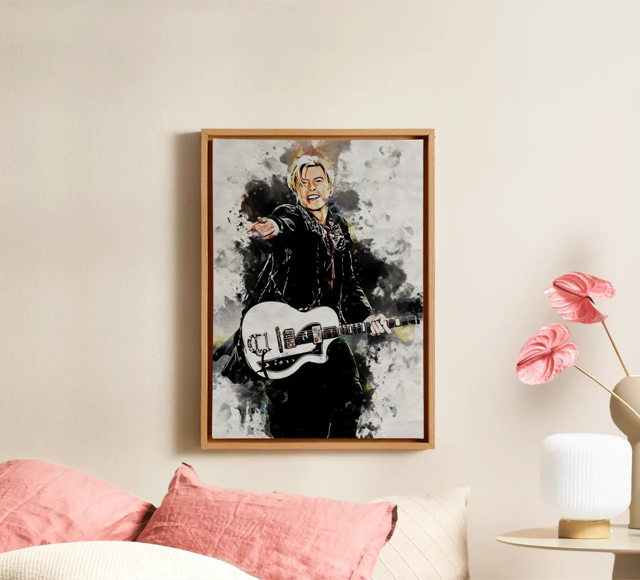 Smudge of The Legend canvas with Floater frame by neonartroom