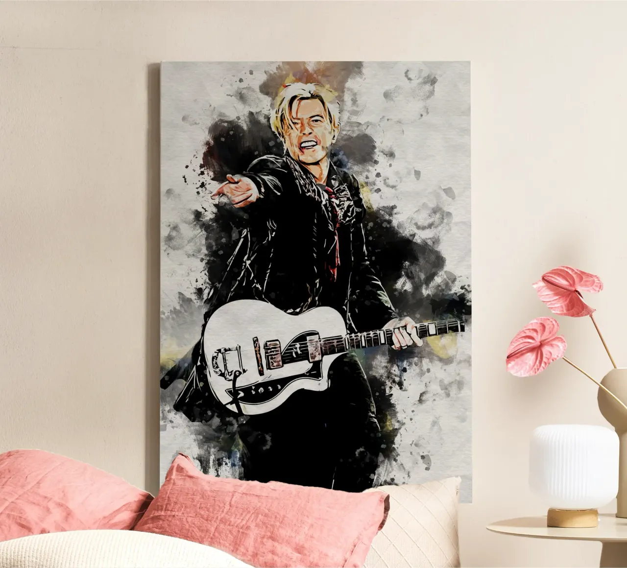 Smudge of The Legend canvas with Floater frame by neonartroom