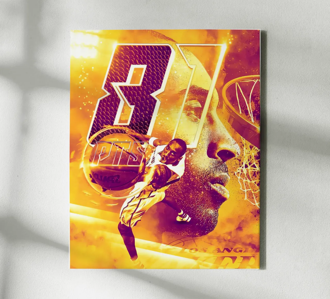 Kobe Bryant tela con Cornice a cassetta da Agus Creative