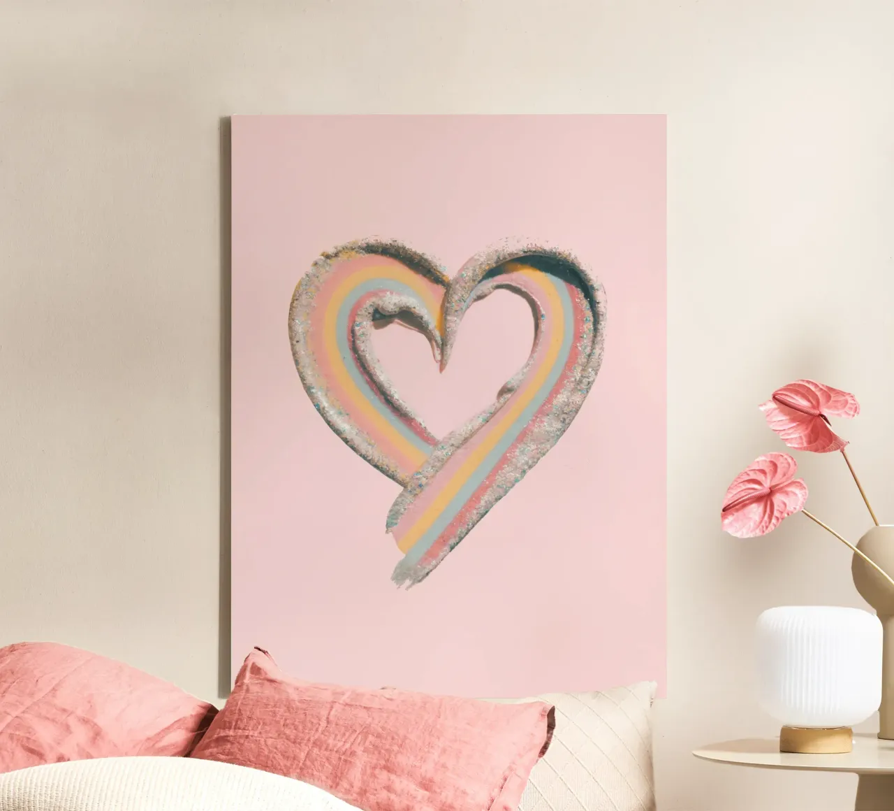 L'amore a colori tela da cafelab
