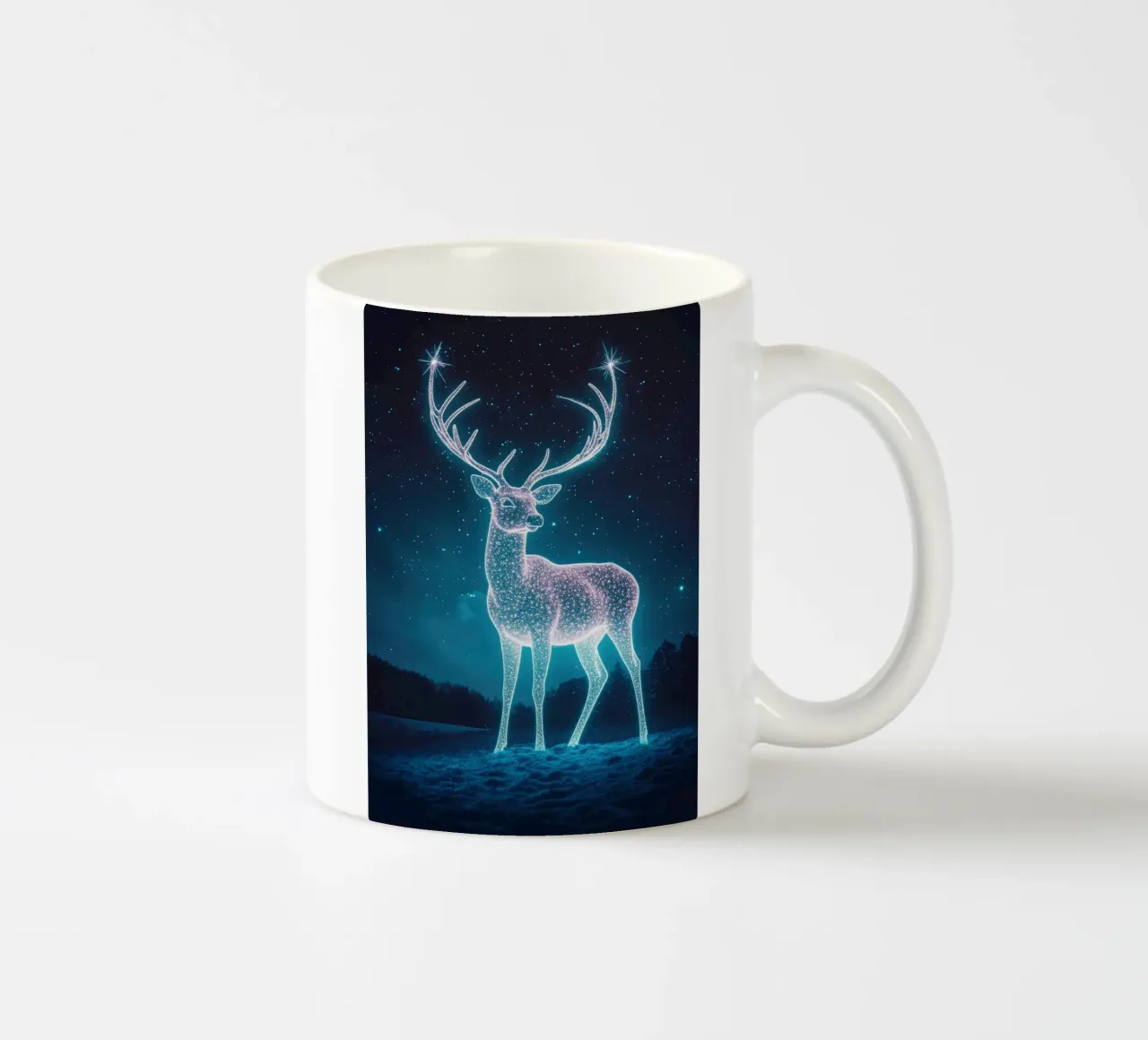 corna di cervo stelle notturne tazza in ceramica da James Isaac Jackson