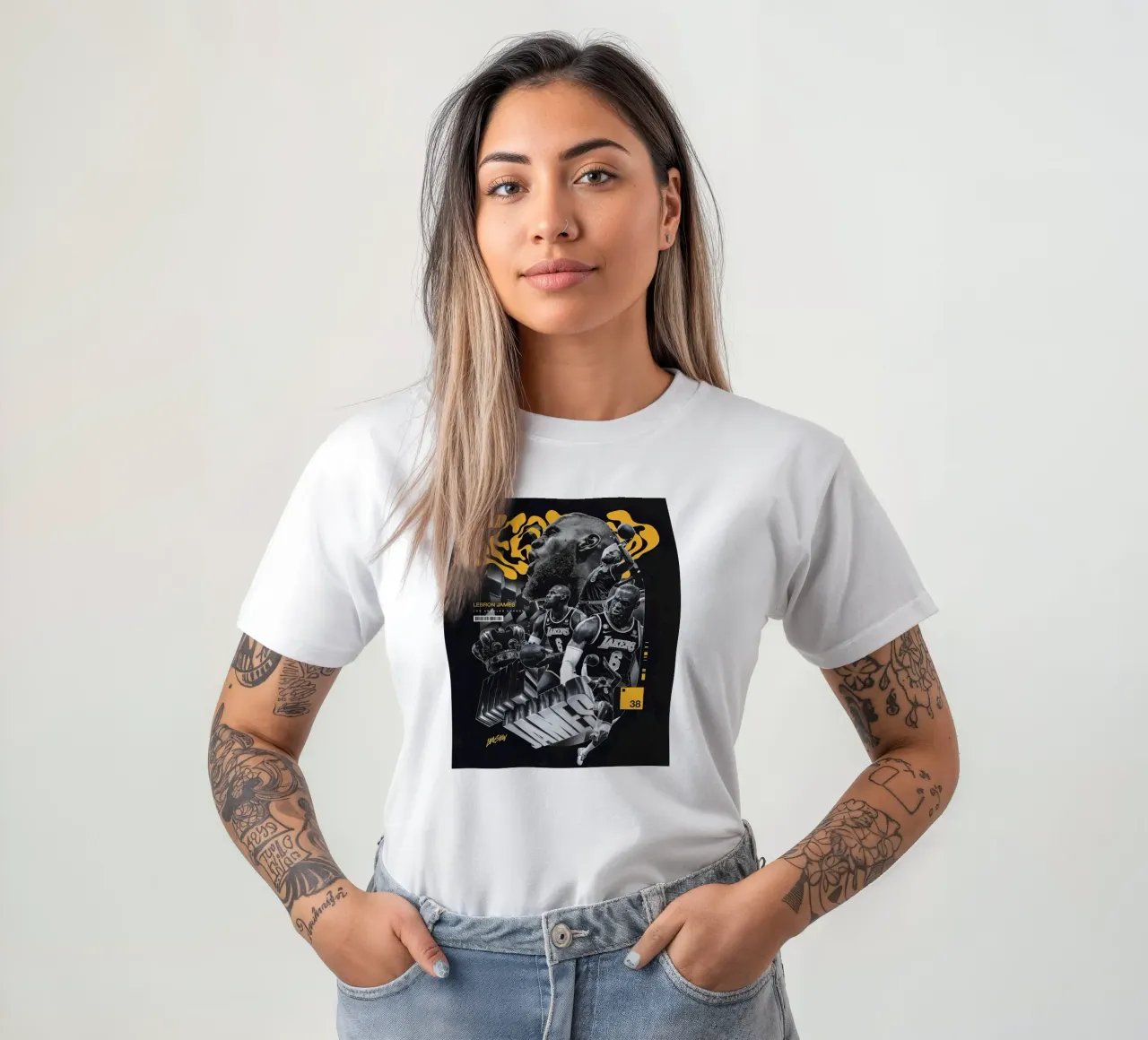 Lebron James t-shirt by Agus Creative
