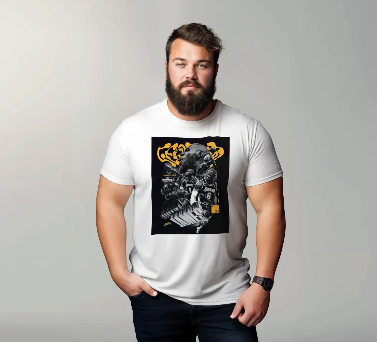 Lebron James t-shirt by Agus Creative