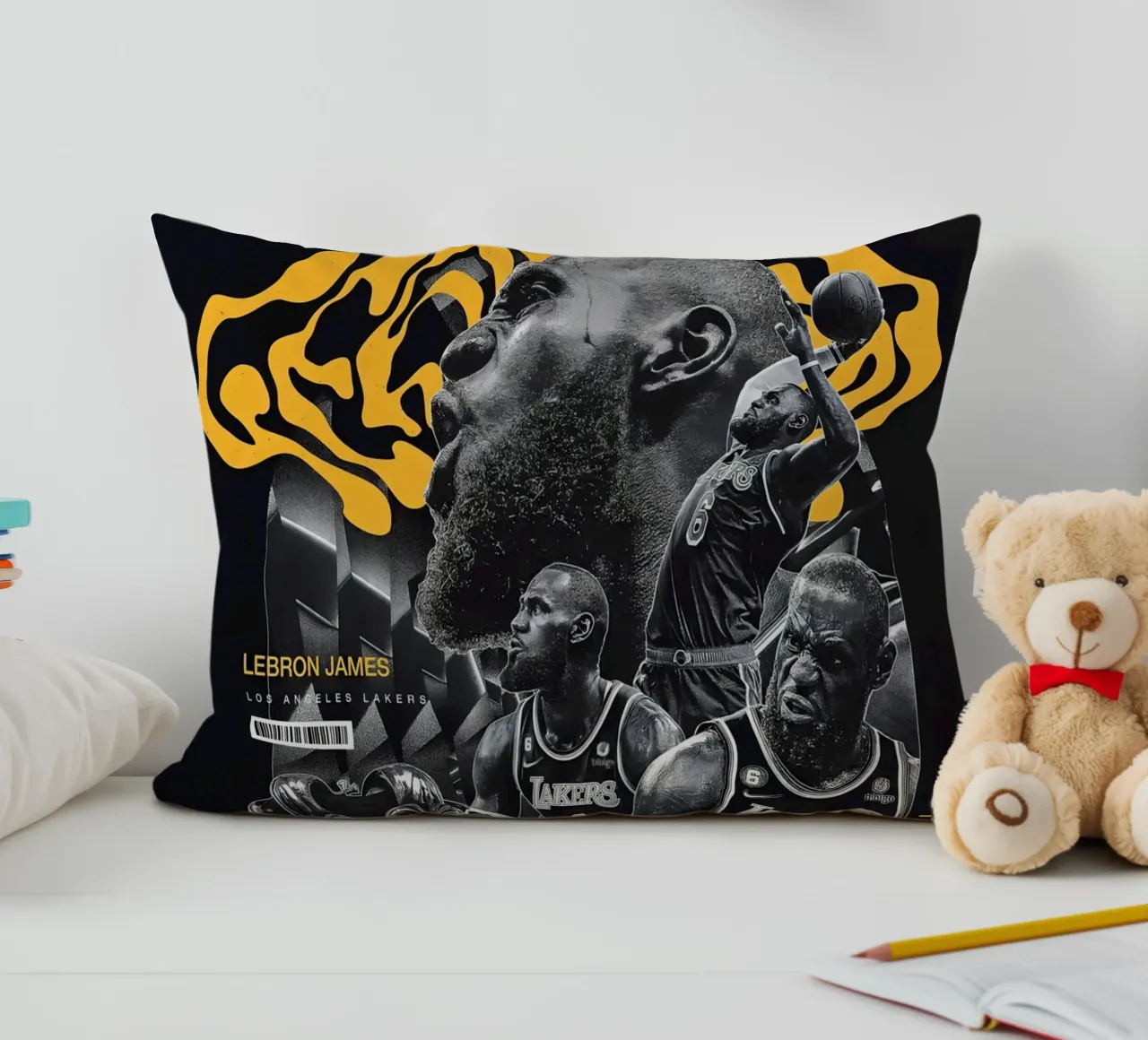 Lebron James cuscino da Agus Creative