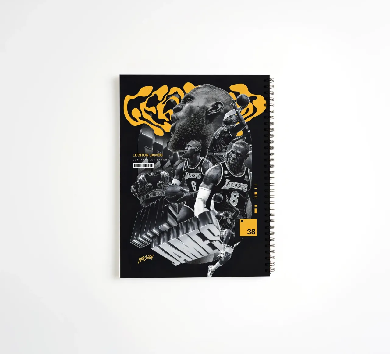 Lebron James spiral notebook by Agus Creative