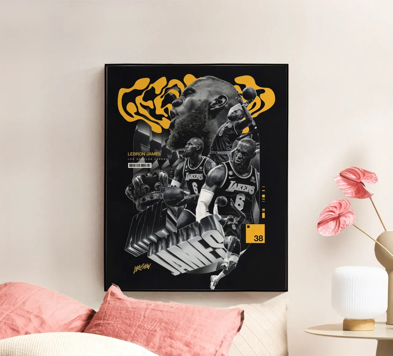 Lebron James plexiglass da Agus Creative