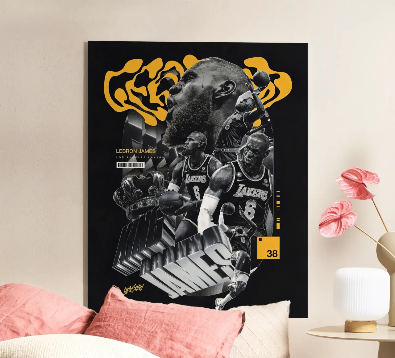 Lebron James plexiglass da Agus Creative