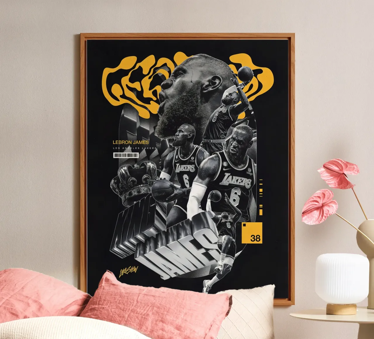 Lebron James alu-dibond by Agus Creative