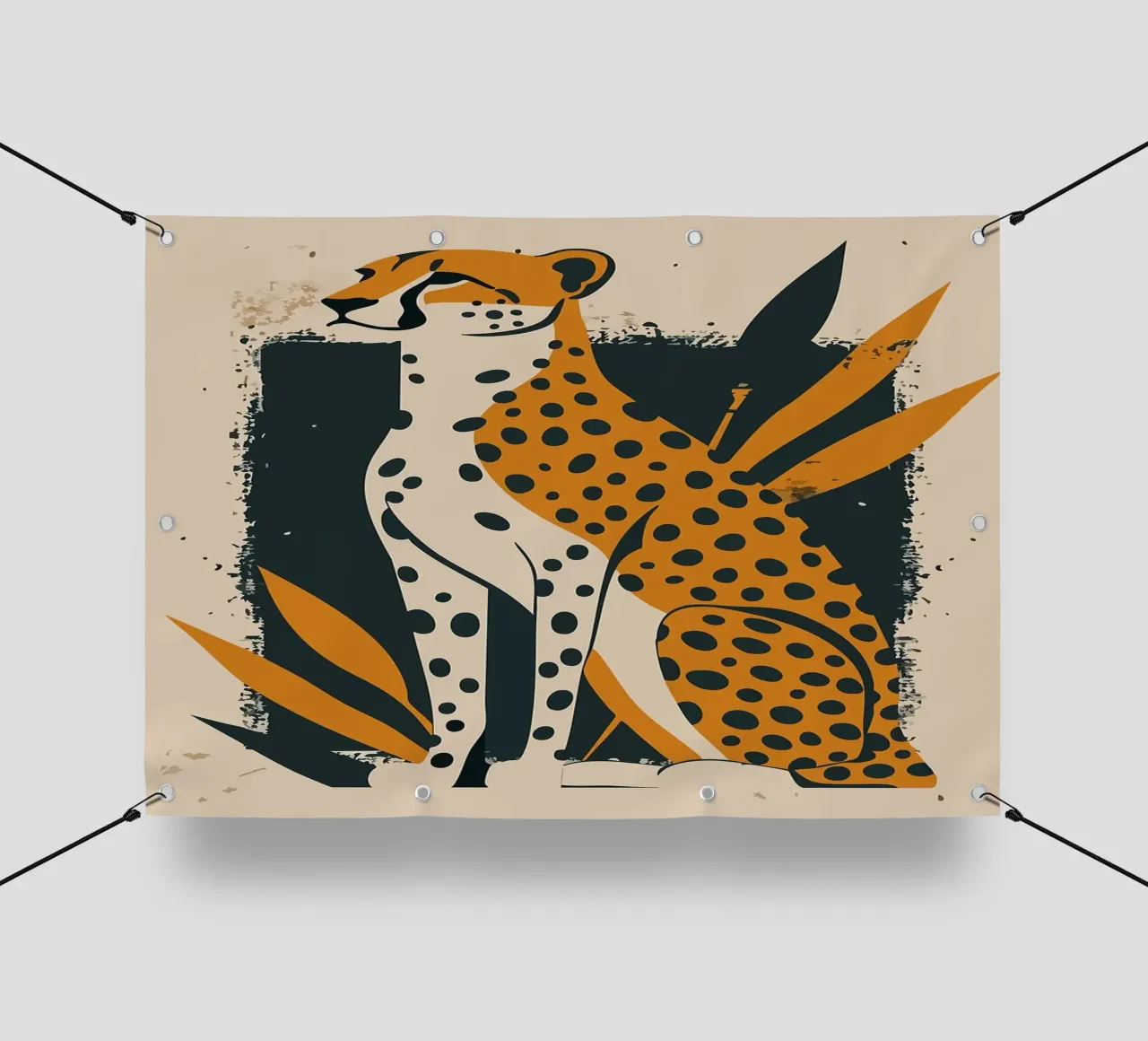 Luoghi della fauna selvatica con ghepardi telo in pvc da Kirsten C Nolan