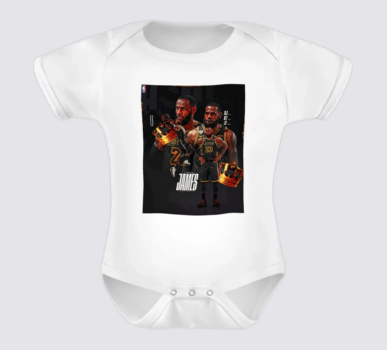 Lebron James body neonato maniche corte da Agus Creative