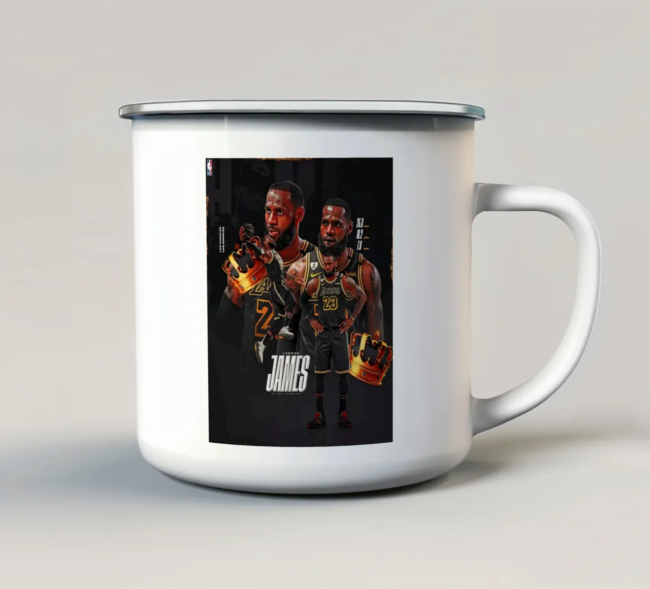 Lebron James tazza in smalto da Agus Creative