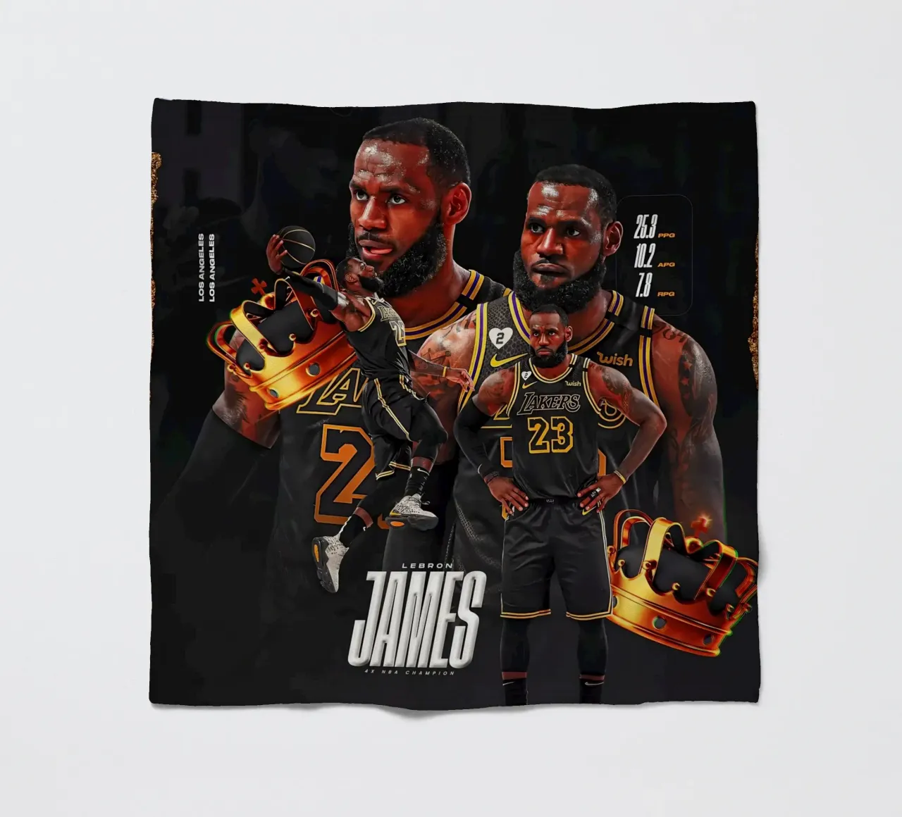 Lebron James coperta in pile da Agus Creative