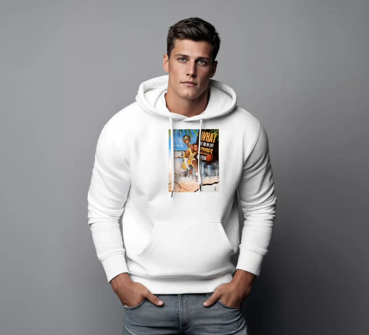 Lebron James felpa con cappuccio da Agus Creative