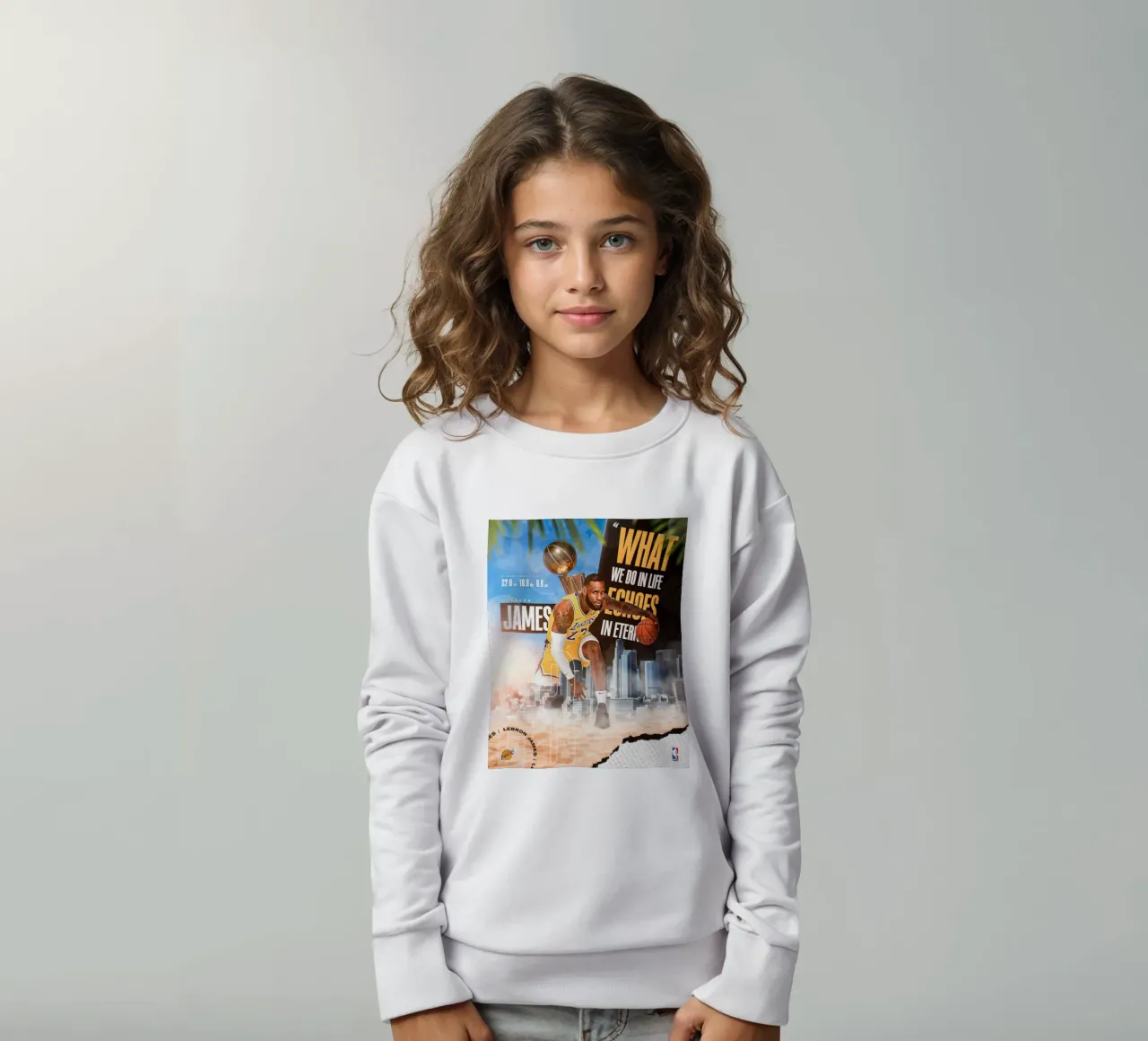 Lebron James felpa bambino da Agus Creative