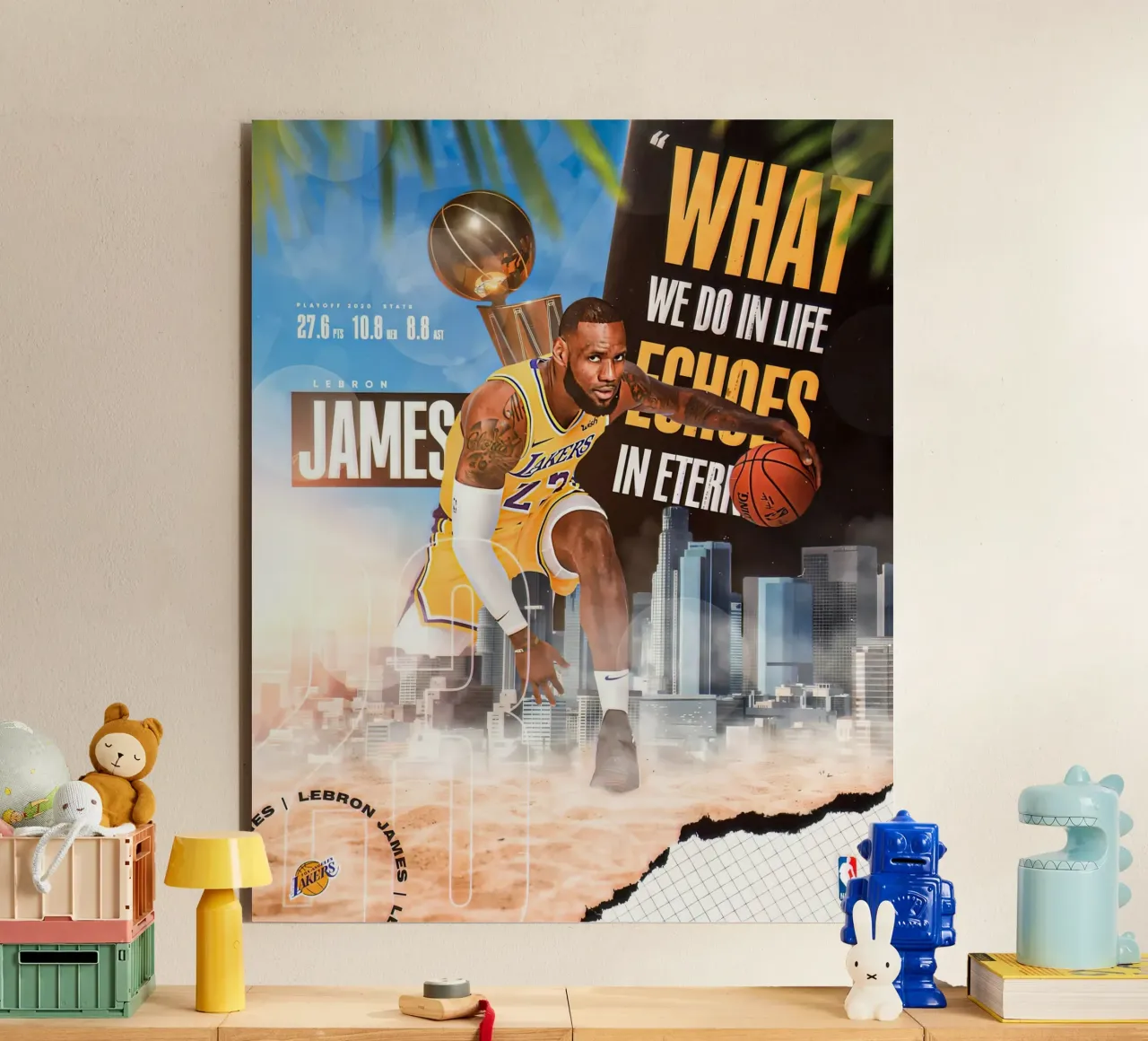 Lebron James alluminio dibond da Agus Creative