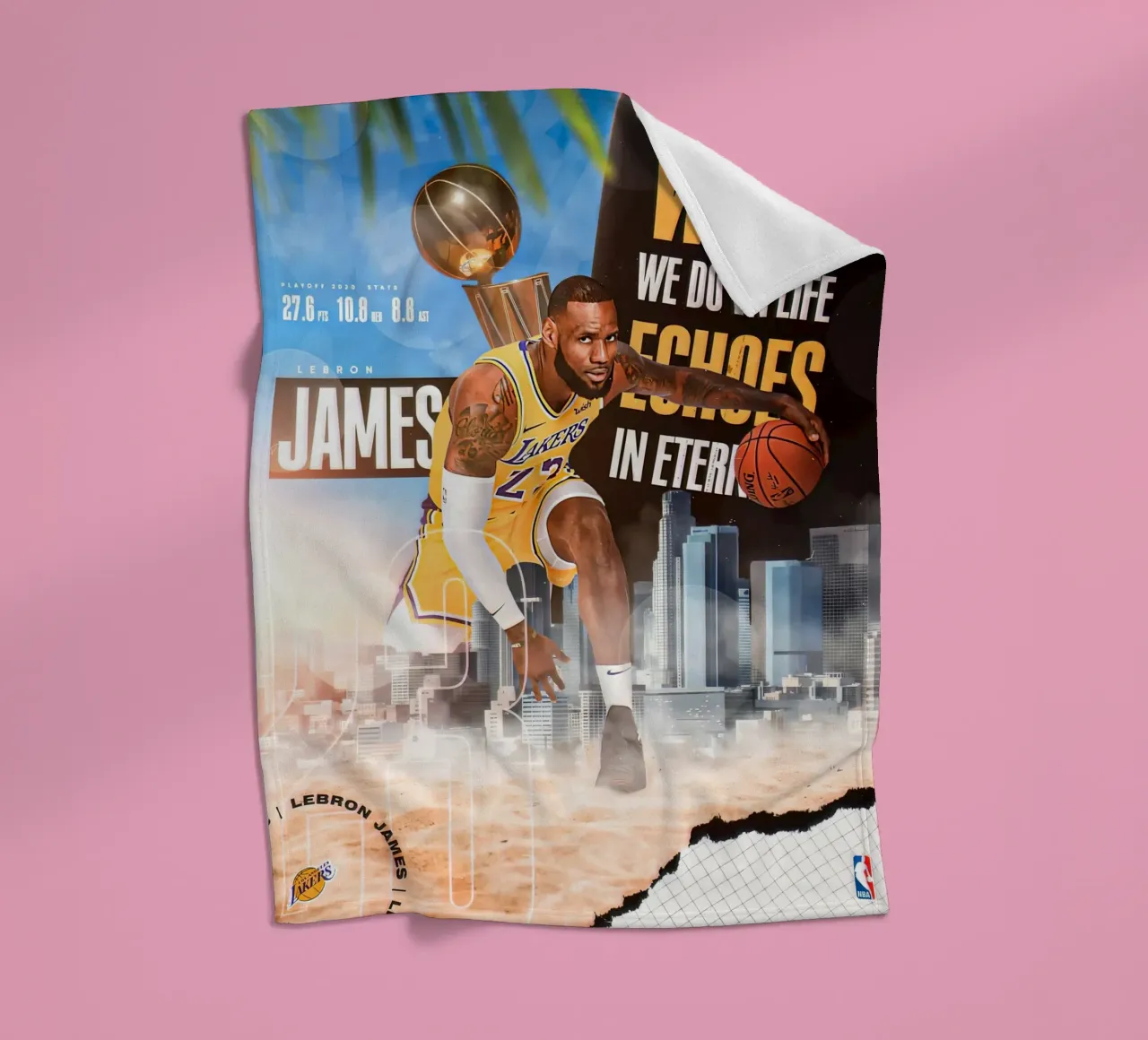 Lebron James coperta in pile da Agus Creative