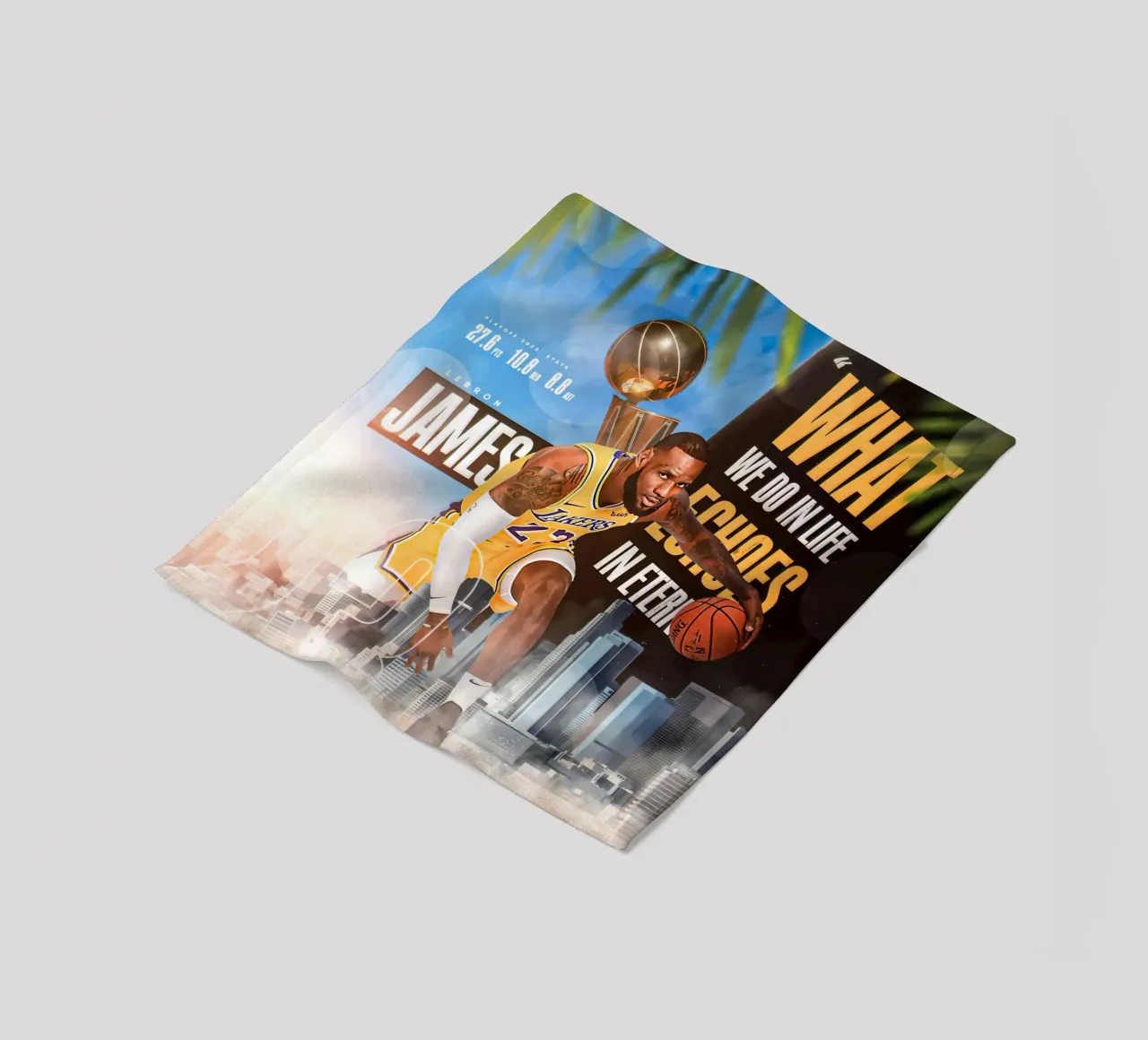 Lebron James coperta in pile da Agus Creative