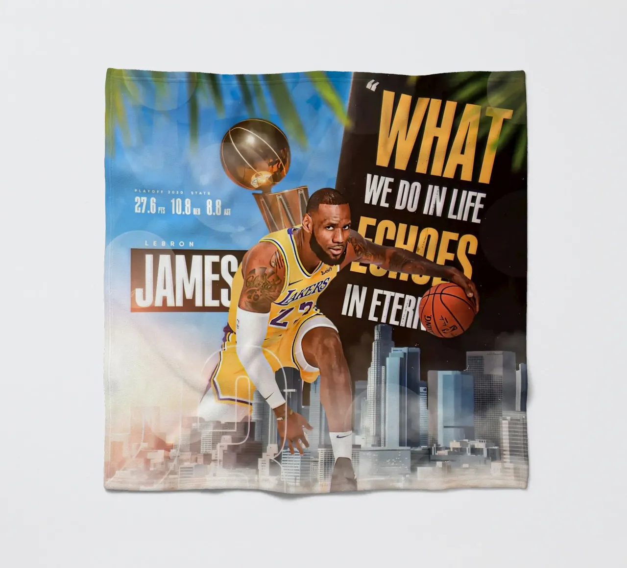 Lebron James coperta in pile da Agus Creative
