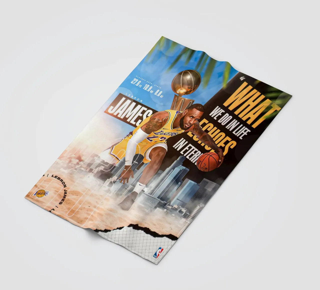 Lebron James coperta in pile da Agus Creative