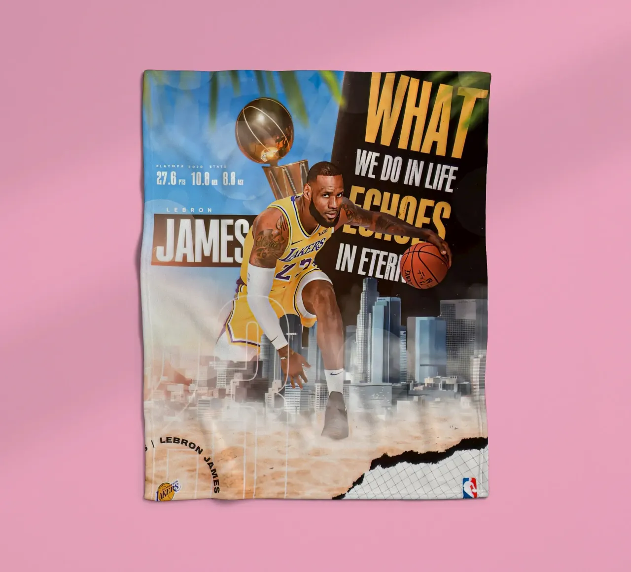 Lebron James coperta in pile da Agus Creative