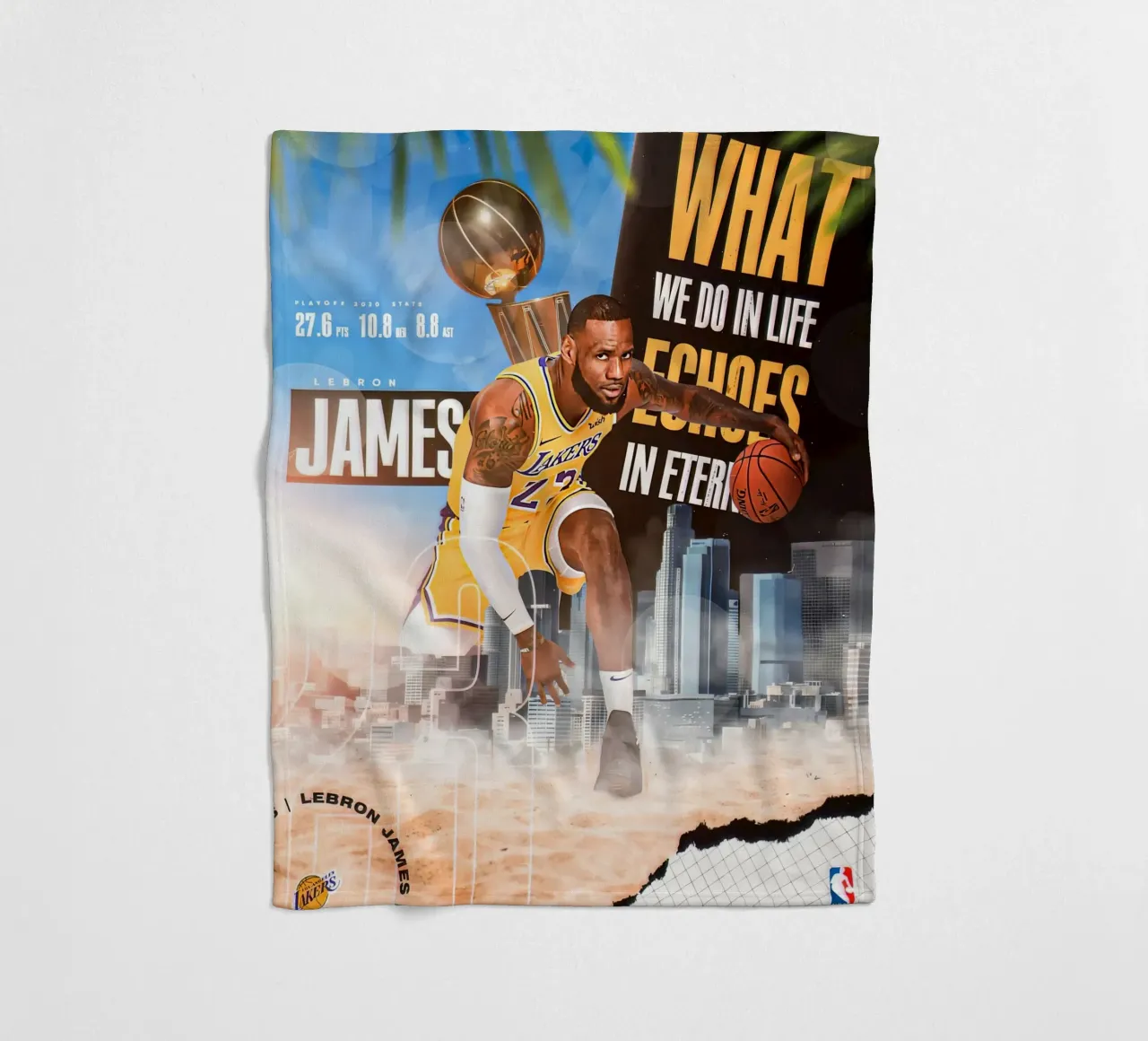 Lebron James coperta in pile da Agus Creative