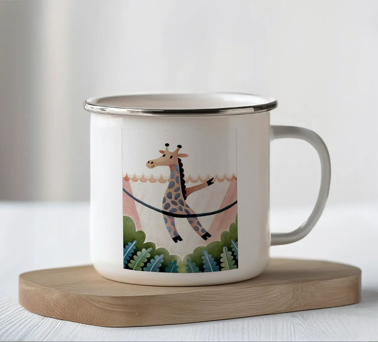 Baby Giraffa tazza in smalto da 🐹 BABY ART PRINTS