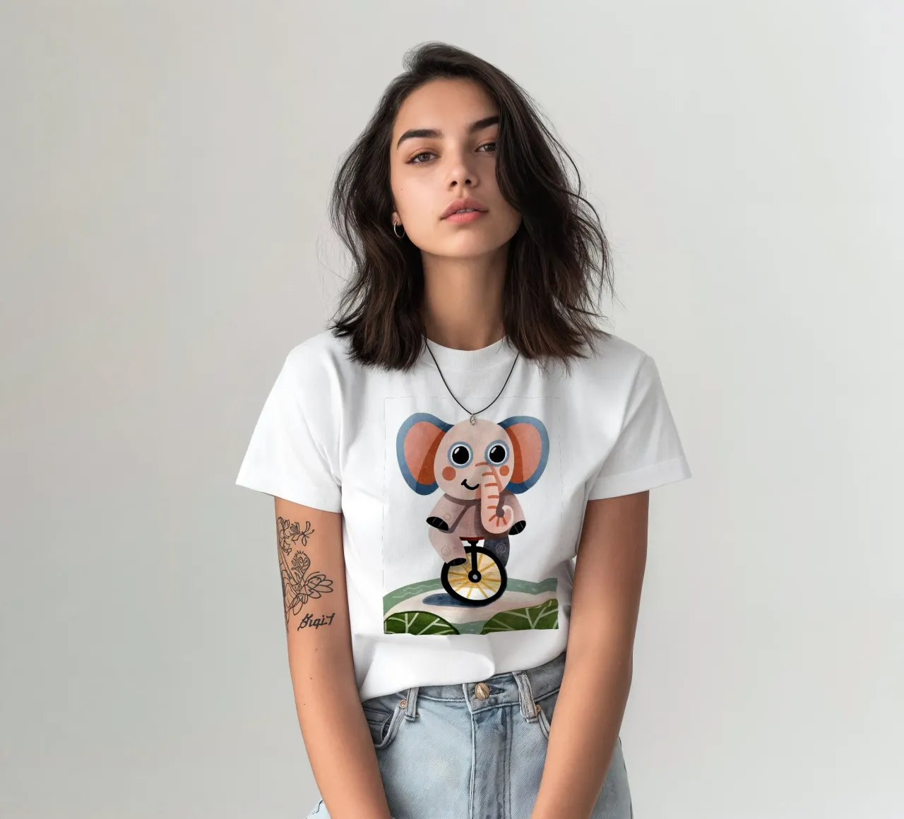 elegant elephant t-shirt by 🐹 BABY ART PRINTS